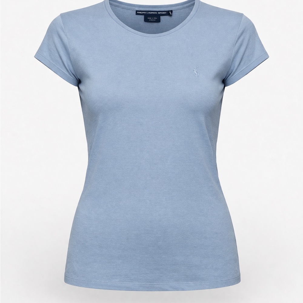 Authentic Ralph Lauren Sport Tee - 100% Peruvian Cotton - Baby Blue - Size XL